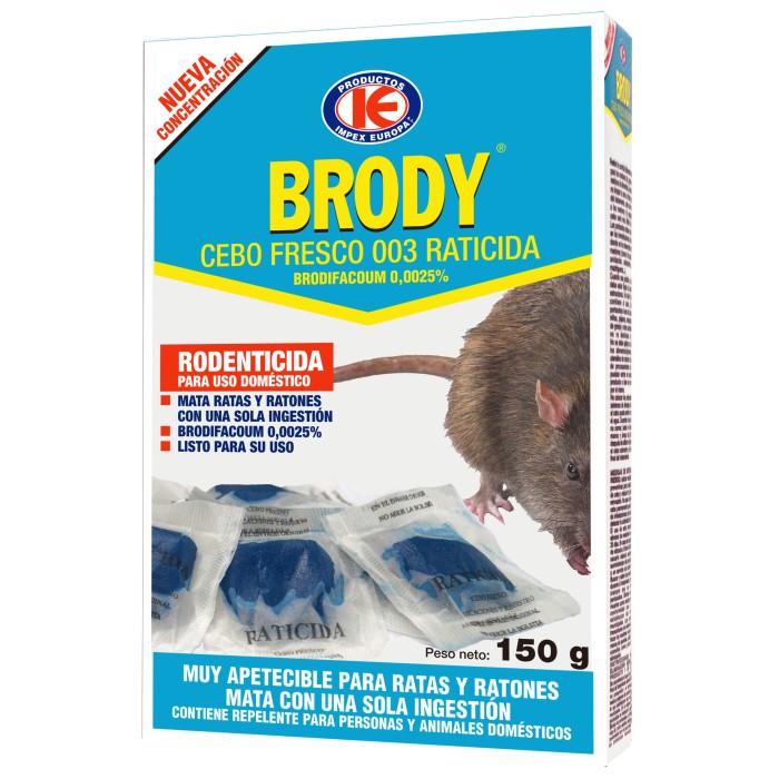 BRODY 003 RODENTICIDE BAIT...