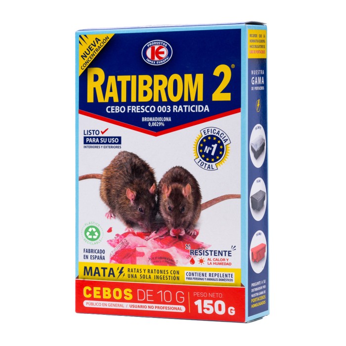 RATIBROM 2 RODENTICIDE BAIT (200 GR)